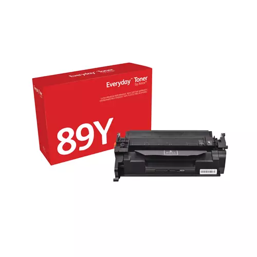 Everyday Mono Toner by compatible with HP 89Y (CF289Y) Extra High capacity. Black toner page yield: 20000 pages Printing colours: Black Quantity per pack: 1 pc(s)