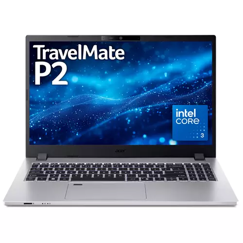 Acer TravelMate P2 TMP215-55 I3100U 8GB/256GB W11P EDU Intel Core 3 100U Laptop 39.6 cm (15.6") Full HD DDR5-SDRAM SSD Wi-Fi 6E (802.11ax) Windows 11 Pro Education Grey