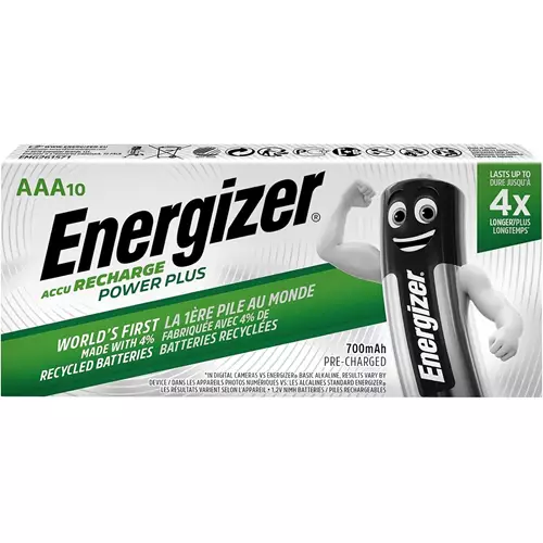 Energizer Rechargable AAA Battery (Pack of 10)-image