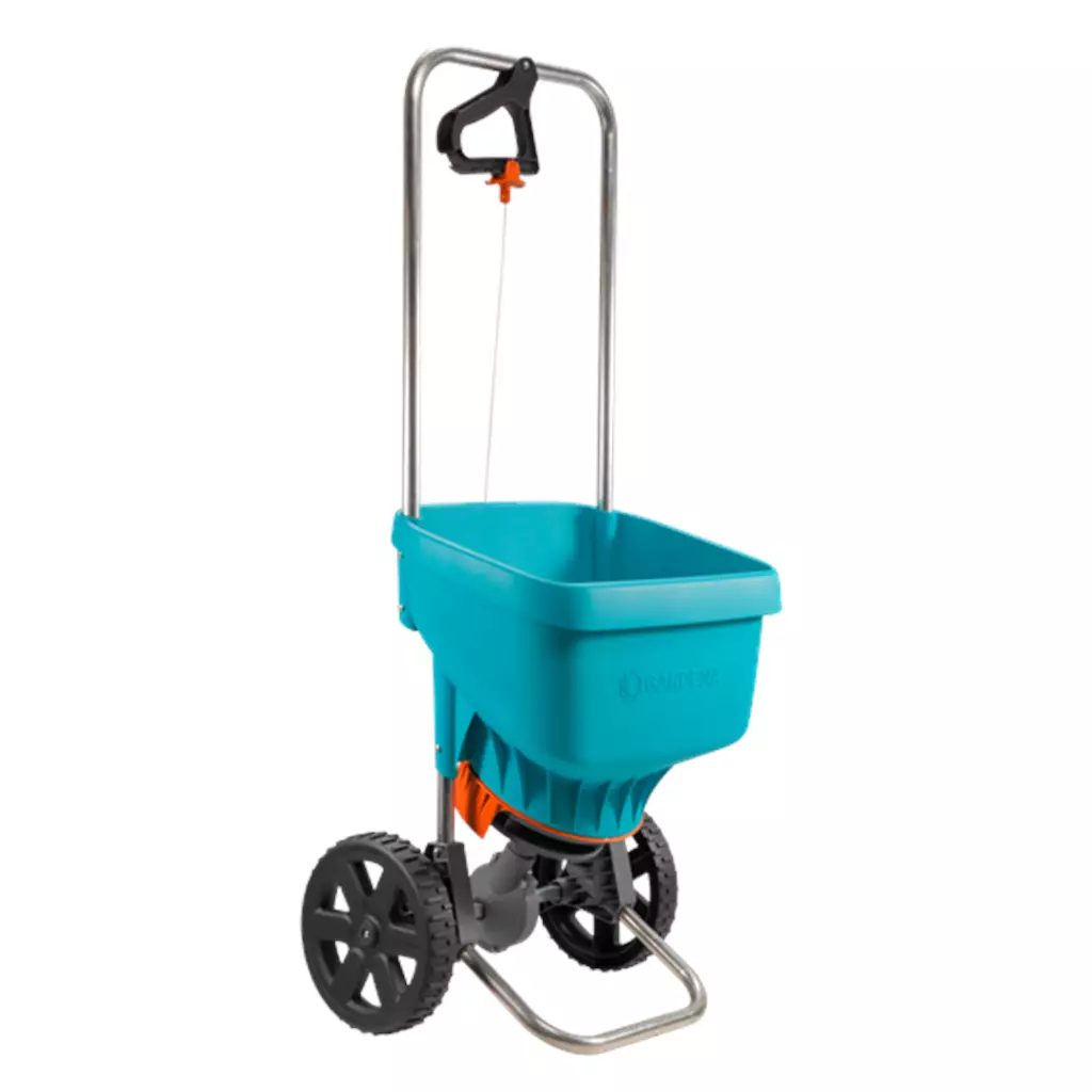 Gardena Spreader Xl: Universal Spreader For Delivering Fertiliser, Seeds And Salt, 1.5-6 M Spreading Width, For About 800 M Sq Of Lawn Area, 18 Litre Capacity, With A Locking Slide (436-20)