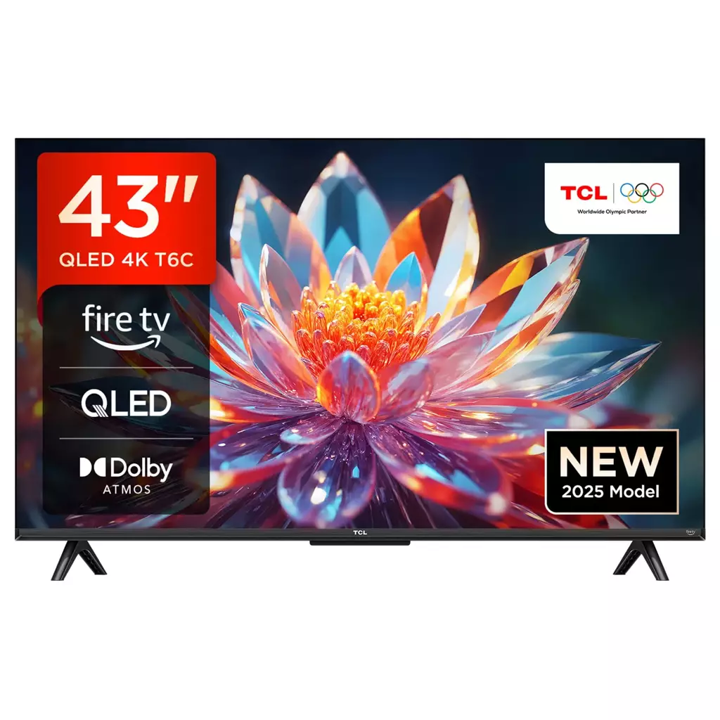 TCL T6C -UK 43 inch QLED 4K HDR 10+ Dolby Vision & Atmos Smart Fire TV TCL T6C -UK 43 inch QLED 4K HDR 10+ Dolby Vision & Atmos Smart Fire TV