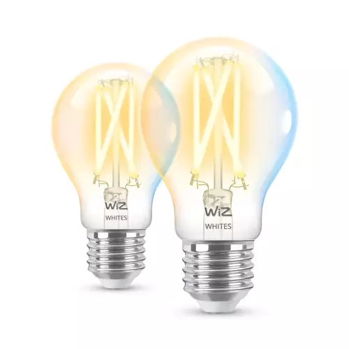 WiZ Filament Bulb Clear 60 W A60 E27 x2