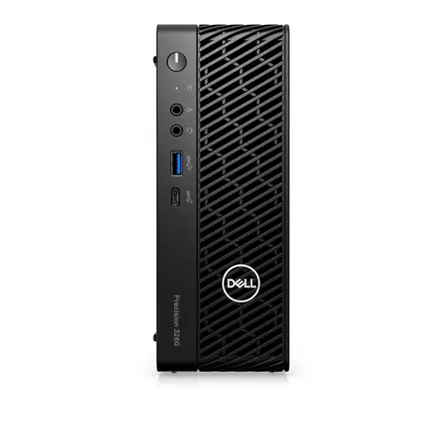 DELL  Precision 3260 Intel Core i7 i7-13700 16 GB DDR5-SDRAM 512 GB SSD NVIDIA T400 Windows 11 Pro CFF Workstation Black