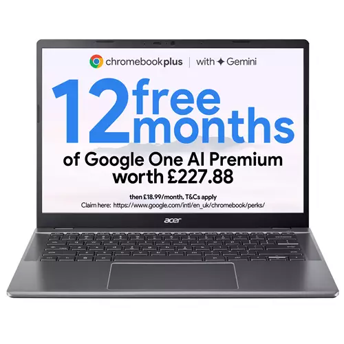 Acer Chromebook Plus 514 CB514-5H - Intel Core i3-1315U 8GB 256GB SSD 14" WUXGA Chrome OS Iron