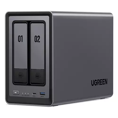 Ugreen NETWORK ATTACHED DXP2800 DISKLESS UK NAS Desktop Intel N N100 8 GB DDR5 0 TB UGOS PRO