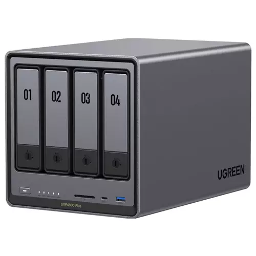 Ugreen NETWORK ATTACHED DX4800PL DISKLESSUK NAS Desktop Intel Pentium 8 GB DDR5 0 TB HDD+SSD UGOS PRO