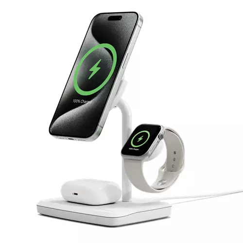Cygnett CY5101BUNCP mobile device charger Headphones Headset Smartphone Smartwatch White USB Wireless charging Fast charging Indoor