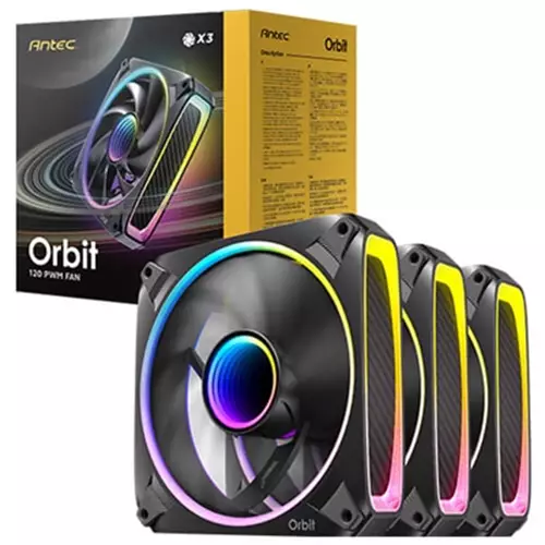 Photos - Computer Cooling Antec Orbit 120 ARGB FAN Computer case 12 cm Black 0-761345-40059-6