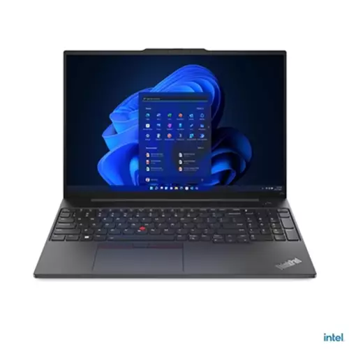 Lenovo ThinkPad E16 Gen 1 (Intel) Intel Core i3 i3-1315U Laptop 40.6 cm (16") WUXGA 8 GB DDR4-SDRAM 256 GB SSD Wi-Fi 6 (802.11ax) Windows 11 Pro UK English Black