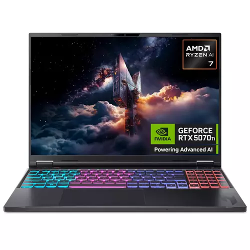 Acer Nitro 16 AI AN16-61 - AMD Ryzen AI 7 350 16GB 1TB SSD NVIDIA GeForce RTX 5070Ti " WQXGA Windows 11 Gaming Laptop