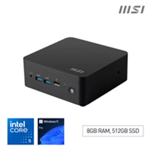 MSI Cubi NUC 1M Intel Core 5 120U Desktop PC NUC SFF Mini Computer HTPC (16GB RAM 512GB Storage Windows 11 PRO) Intel Graphics/DDR5/Dual ThunderBolt 4/Dual HDMI/Dual LAN/WiFi 6E/BT 5.3/VESA