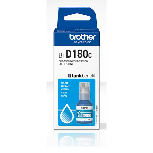 Brother BT-D180C Ink Bottle Cyan. 5K Pages Iso/Iec 19752 48.8Ml For Br-image