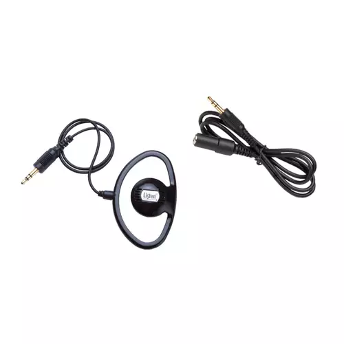Listen LA-401 Headphones Wired Ear-hook Black
