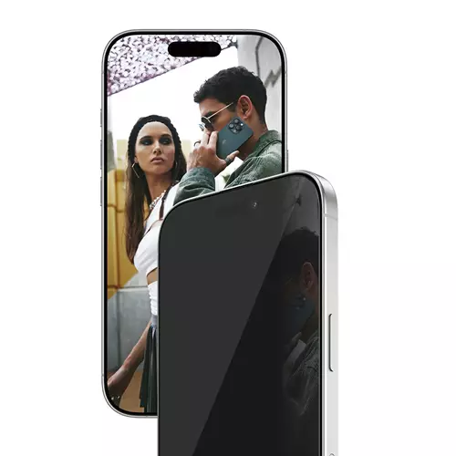 PanzerGlass SAFE. by 2-Way Privacy Screen Protector iPhone 17 | iPhone 16 Pro | Ultra-Wide Fit w. EasyAligner