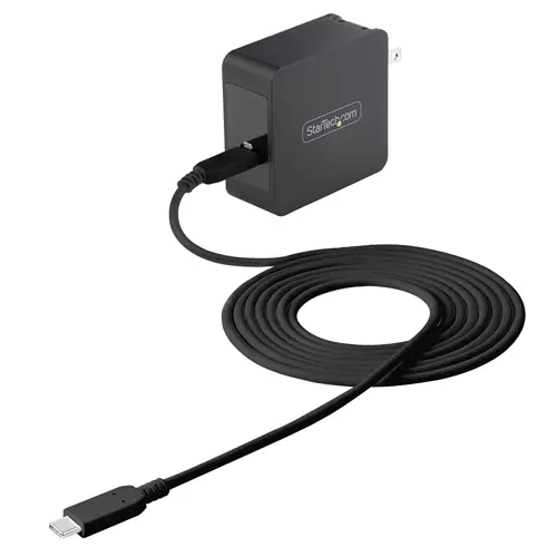 StarTech.com USB C Wall Charger - USB C Laptop Charger 60W PD - 6ft/2m Cable - Universal Compact Type C Power Adapter - Dell XPS Lenovo X1 Carbon HP EliteBook MacBook - USB IF/ETL Certified