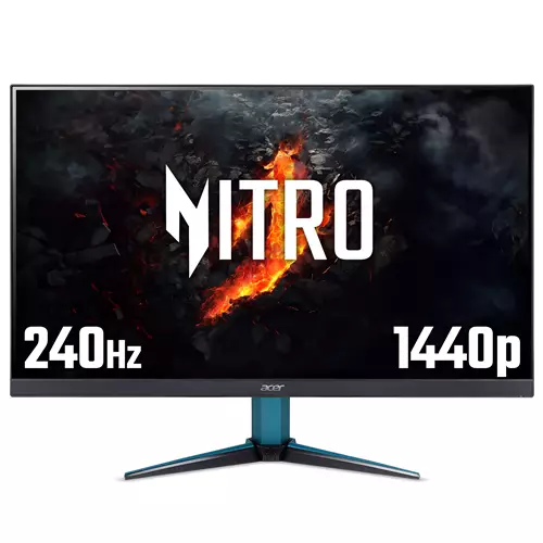 Acer NITRO VG2 Nitro VG272UW2 - 27" Quad HD (2560x1440) 240Hz 0.5ms ZeroFrame HDR400 AMD FreeSync Premium Gaming Monitor 68.6 cm (27") 2560 x 1440 pixels Quad HD 0.5 ms Black