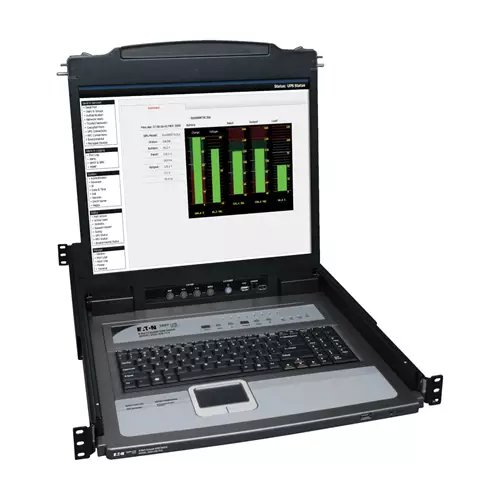 Tripp Lite B020-U08-19-K NetDirector 8-Port 1U Rack-Mount Console KVM Switch with 19-in. LCD + 8 PS2/USB Combo Cables
