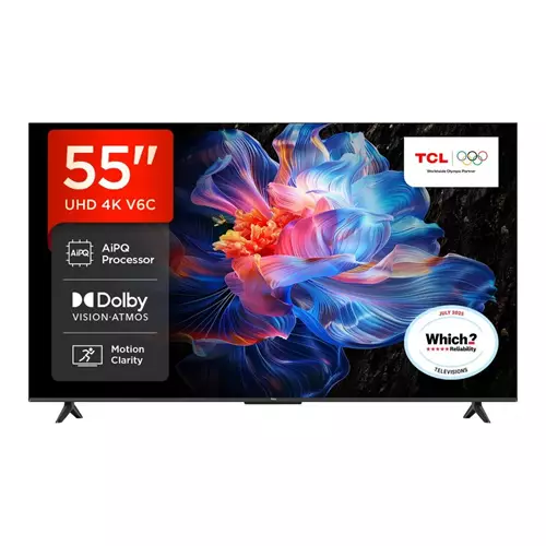 TCL 55V6C-UK TV 139.7 cm (55") 4K Ultra HD Smart TV Wi-Fi Metallic 270 cd/m