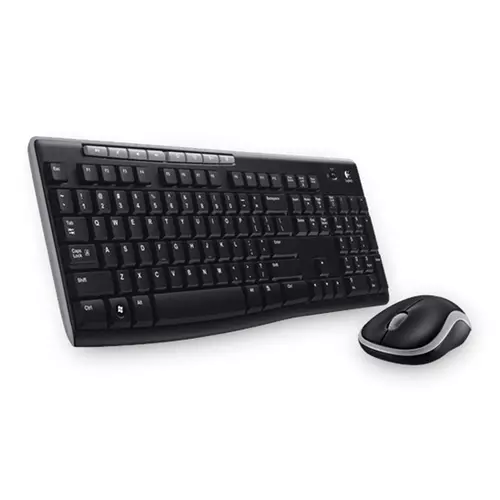 Logitech Wireless Combo MK270. Keyboard form factor: Full-size (100%). Keyboard style: Straight. Connectivity technology: Wireless Device interface: RF Wireless. Product colour: Black. Mouse included
