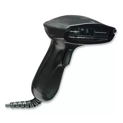 Manhattan Long Range CCD Handheld Barcode Scanner USB 500mm Scan Depth Cable 1.5m Max Ambient Light 30000 lux (sunlight) Black Three Year Warranty Handheld bar code reader 1D CCD Codabar Code 11 Code 128 Code 32 Code 39 Code 93 Indus
