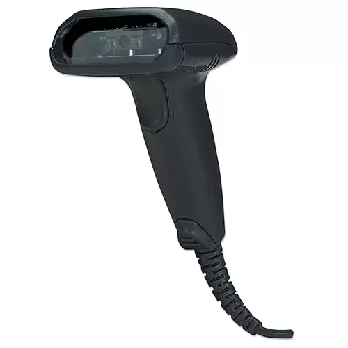 Manhattan Long Range CCD Handheld Barcode Scanner USB 500mm Scan Depth Cable 1.5m Max Ambient Light 10000 lux (sunlight) Black Three Year Warranty Handheld bar code reader 1D CCD Codabar Code 11 Code 128 Code 39 Code 93 Industrial 2 o