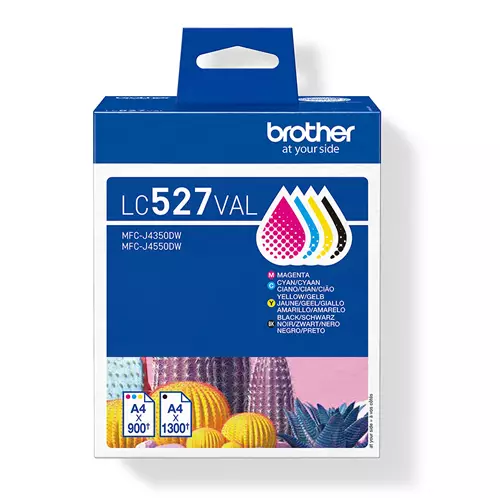 Brother LC-527VAL Ink Cartridge Multi Pack Bk.C.M.Y 1200Pg + 3X900 Pg-image