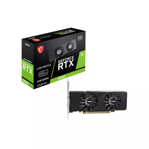 MSI GEFORCE RTX 3050 LP E 6G OC graphics card NVIDIA 6 GB GDDR6