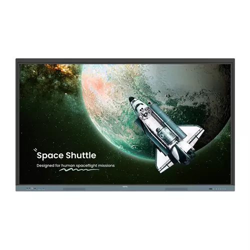 BenQ 9H.F9FTK.DE8 Signage Display Interactive flat panel 190.5 cm (75") 450 cd/m 4K Ultra HD Black Grey Touchscreen Built-in processor Android