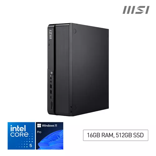 MSI Pro DP80 A14G Intel Core 5 14400 Desktop PC DP80 A14G SFF Mini Computer HTPC (16GB RAM 512GB Storage Windows 11 ) Intel Graphics/DDR5/Dual HDMI/Dual LAN/WiFi 6E/BT 5.3