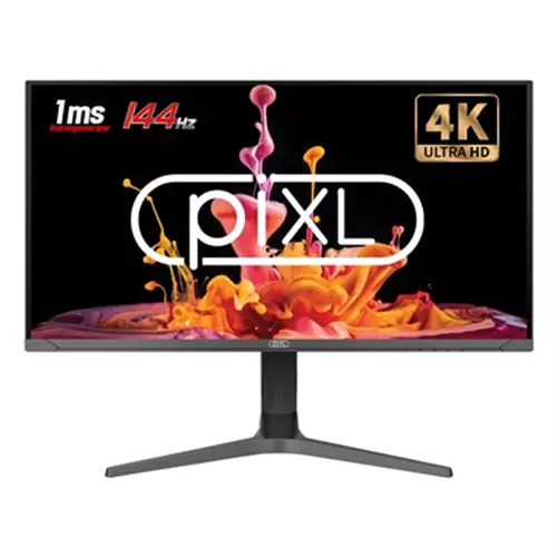 piXL CM32G7 32 Inch 144Hz 4K Widescreen IPS Gaming Monitor with AMD FreeSync amp; Nvidia G-Sync 3840 x 2160 Resolution 1ms Response Time 144Hz Refresh Rate HDMI DisplayPort USB-C USB-A RGB Lighting VESA Mount amp; Height Adjust