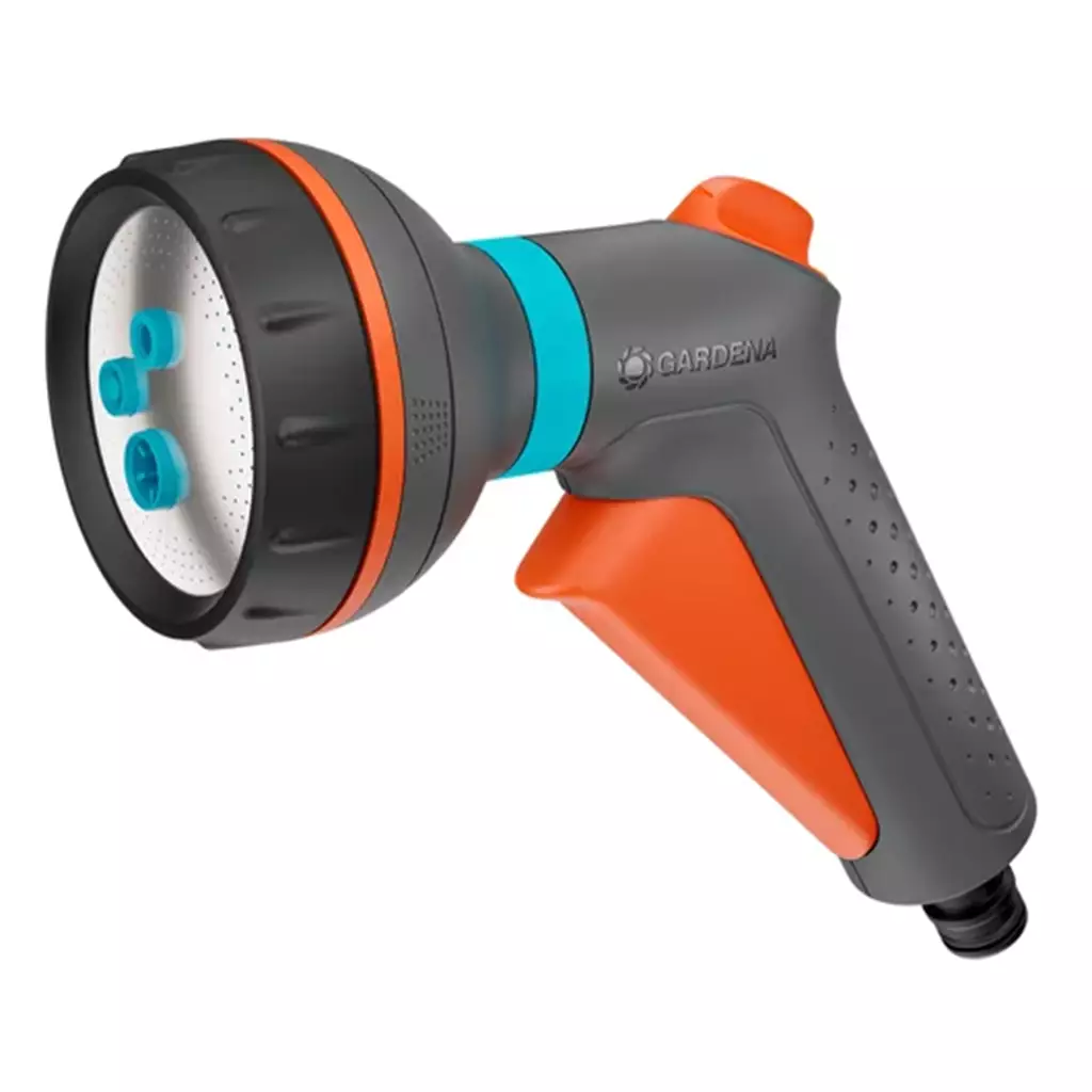 Gardena 18370-20 Garden Water Spray Gun Nozzle Garden Water Spray Nozzle Grey Orange Black