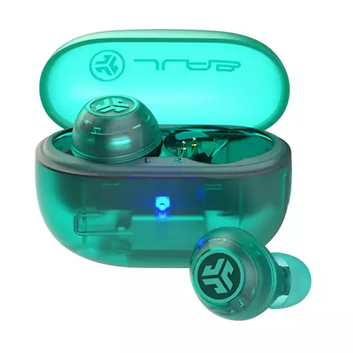 JLab Go Pop ANC Headset True Wireless Stereo (TWS) In-ear Calls/Music Bluetooth Teal Transparent