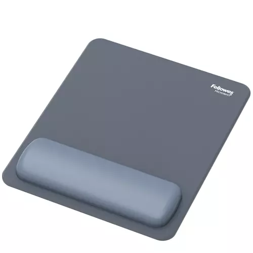 Fellowes Breyta Mouse Mat Wrist Rest Mouse Pad Wrist Support with Antibacterial Protection Ergonomic Mouse Mat Marine
