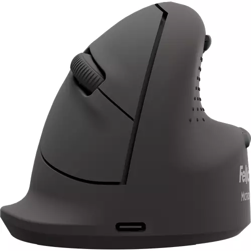 Fellowes Vertical Wireless Mouse Breyta Plus+ Ergonomic Right Handed Vertical Mouse with Antibacterial Protection Medium