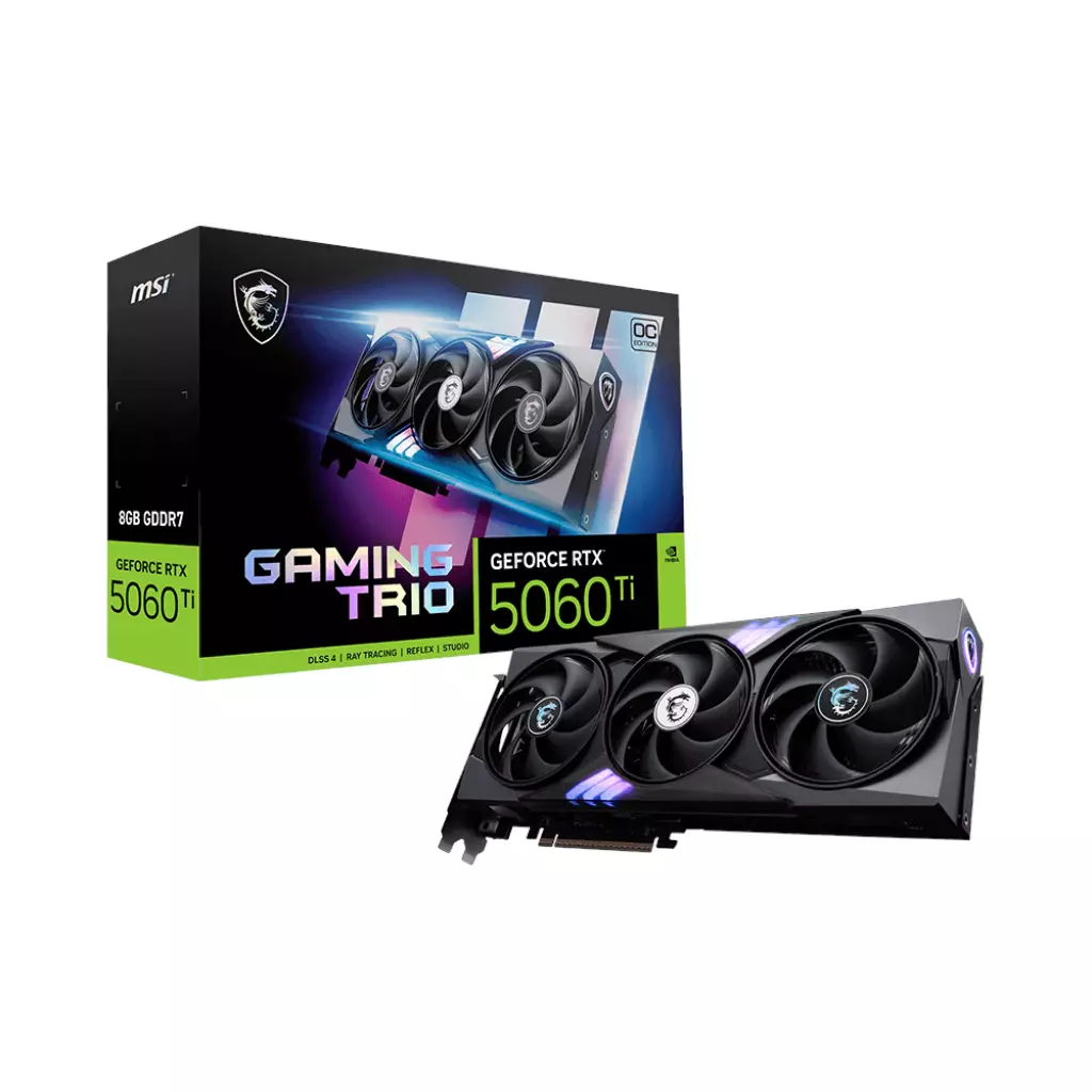 Msi Geforce Rtx 5060 Ti 8G Gaming Trio Oc Geforce Rtx 5060 Ti 8 Gb GDDR7 128 Bit 7680 X 4320 Pixels Pci Express X16 5.0
