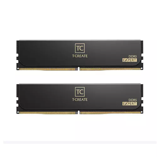 Team Group T-CREATE EXPERT CTCED548G6400HC32ADC01. Component for: PC Internal memory: 48 GB Memory layout (modules x size): 2 x 24 GB Internal memory type: DDR5 Memory clock speed: 6400 MHz Memory form factor: 288-pin DIMM CAS latency: 32