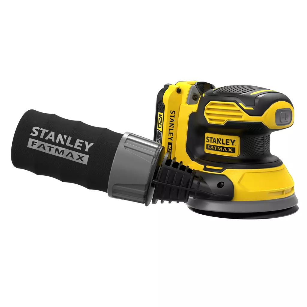 Stanley SFMCW220D1S-GB Portable Sander Random Orbital Sander 12000 Opm Black Yellow
