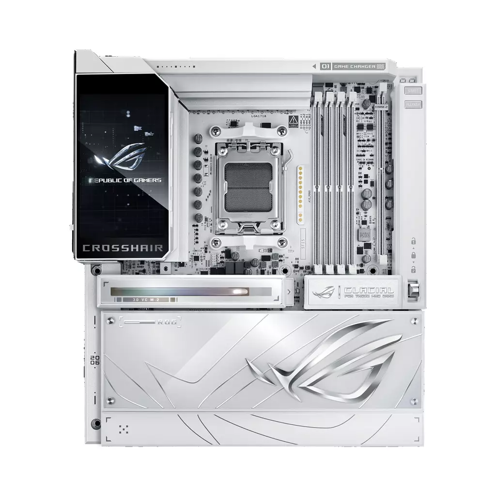 Asus Rog Crosshair X870E Glacial Amd X870E Socket AM5 Extended Atx