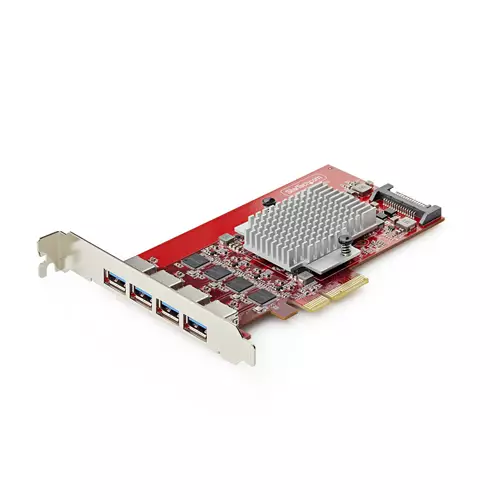 StarTech.com 4-Port USB-A PCIe Card USB 3.2 10Gbps PCI Express 3.0 Expansion Card 4x Independent USB Controllers Windows/Linux/macOS TAA-Compliant