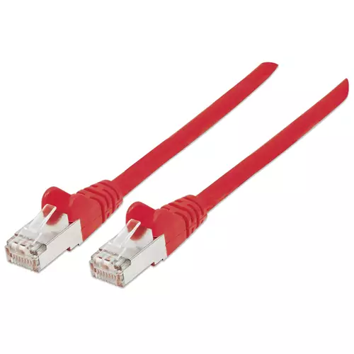 Intellinet Network Patch Cable Cat6 3m Red Copper S/FTP LSOH / LSZH PVC RJ45 Gold Plated Contacts Snagless Booted Lifetime Warranty 3 m Cat6 S/FTP (S-STP) RJ-45 RJ-45 Red