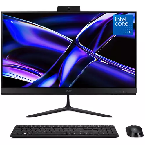 Acer Aspire C24-B All-in-One Desktop - Intel Core 5-120U 8GB 512GB SSD Integrated Intel Graphics 23.8" Full HD Windows 11 Black