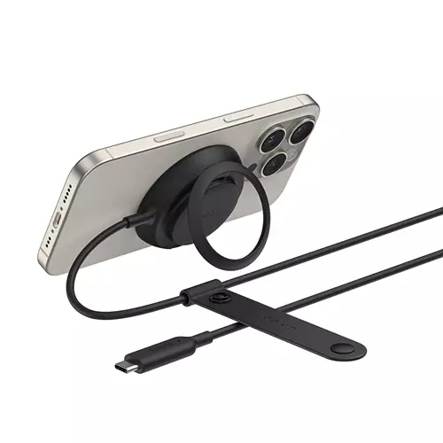 Belkin WIA014HQBK mobile device charger Headphones Smartphone Black USB Wireless charging Fast charging Indoor