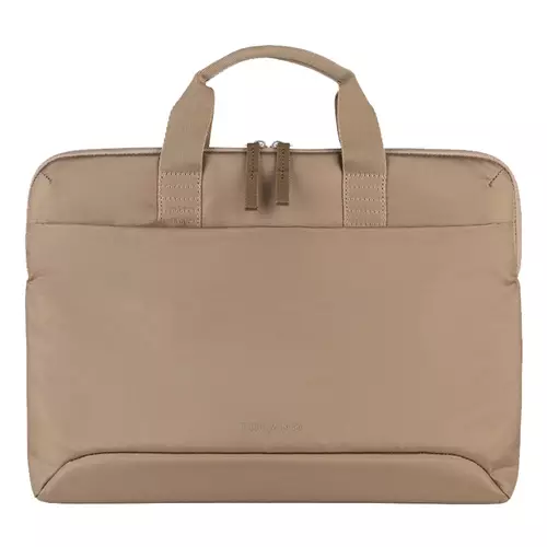 Tucano SMILZA MacBook Air 13" (before 2018) MacBook Pro 13" (2016-2020) MacBook Air 13" (2018-2020) MacBook Air 15" (2023) Laptop 14" Purse case super slim Beige Messenger case 38.1 cm (15") Shoulder strap
