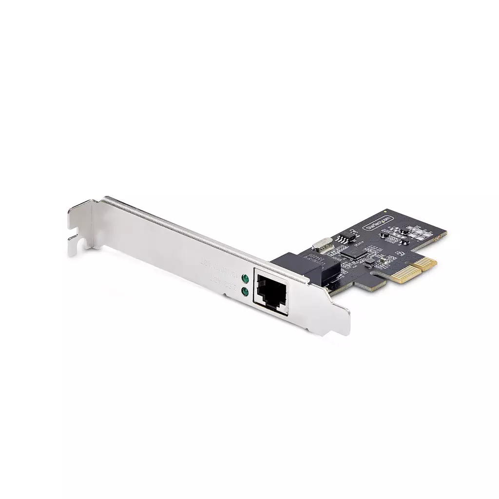 Startech.Com 1-Port 2.5Gbps NBASE-T Pcie Network Card Intel I225-V Single-Port Computer Network Card Ethernet Multigigabit Nic Pci Express Server Lan Card Internal Wired Pci Express Ethernet 2500 Mbit/S Black