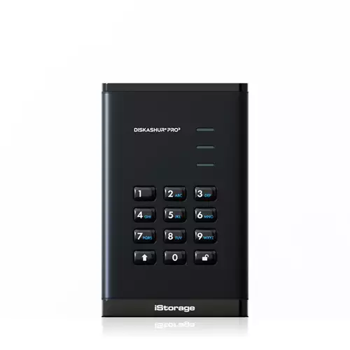 iStorage diskAshur PRO SSD 1TB | Secure Portable Solid State Drive |FIPS 140-3 Level 3 compliant | AES-XTS 256-bit Hardware Encryption | PIN protected | OS & Platform Independent |GDPR TAA Compliant|Brute force hack defence | Dust/Water Resistant