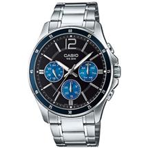 Casio Men's Stainless Steel Watch - MTP-1374D-2A | Quzo