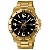 Casio Men's Gold Plated Watch - MTP-VD01G-1B | Quzo