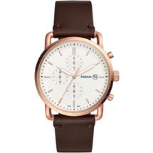 Fossil Men's The Commuter Rose Gold Plated Watch - FS5476