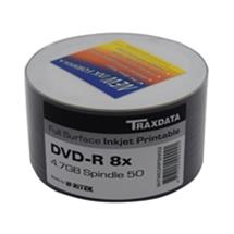 Ritek Traxdata DVD-R 8X 50PK Boxed Printable | Quzo