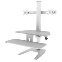 SIT STAND Table Top Workstation &ndash; Dual Screen